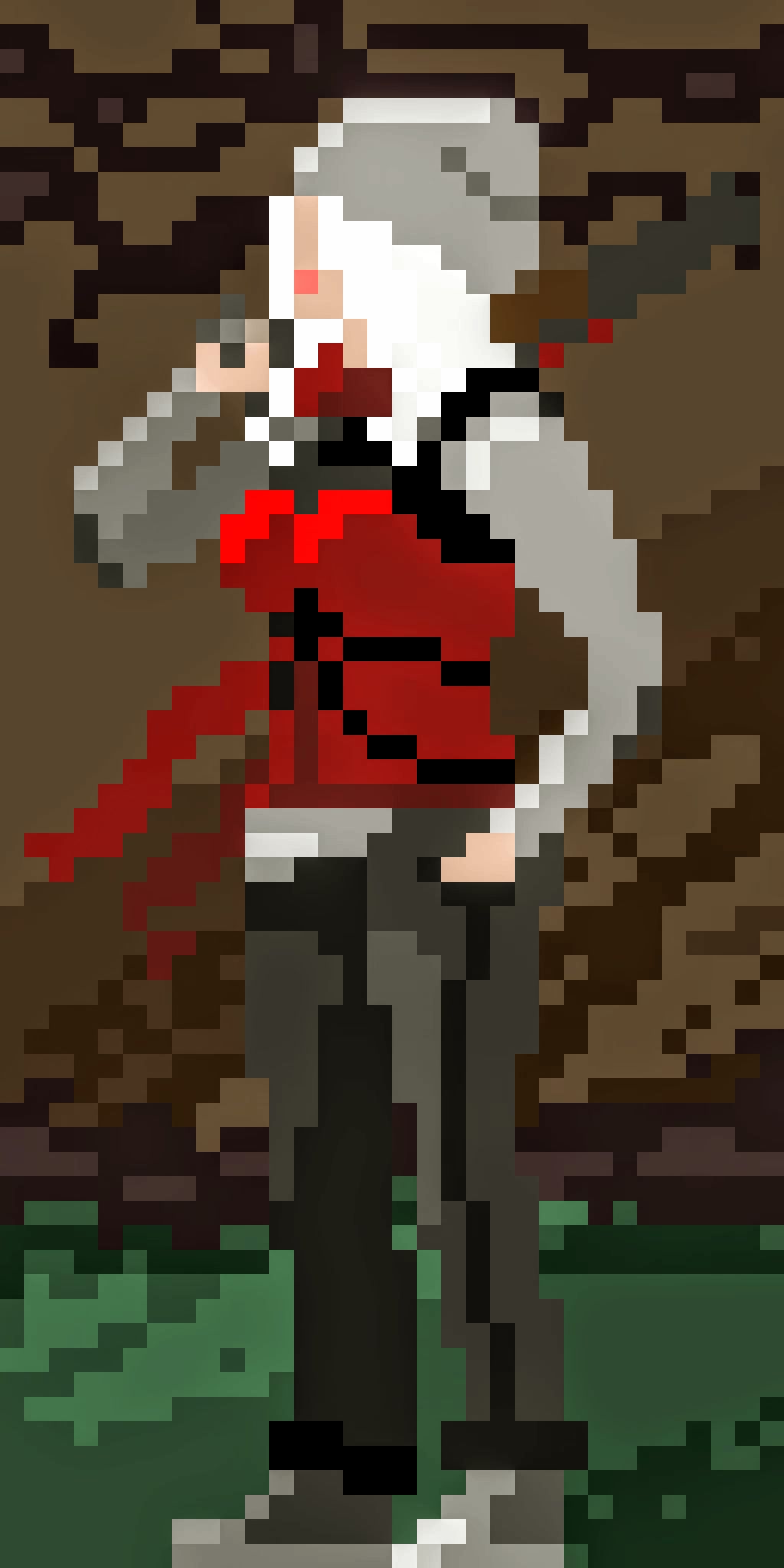 Rose White pixel art by rephaim